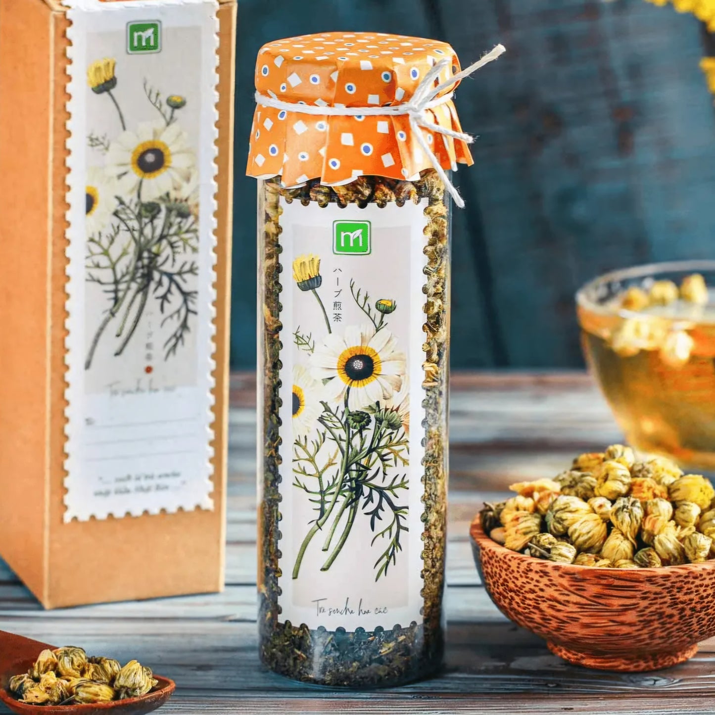 Japanese Sencha Green Tea with Chrysanthemum