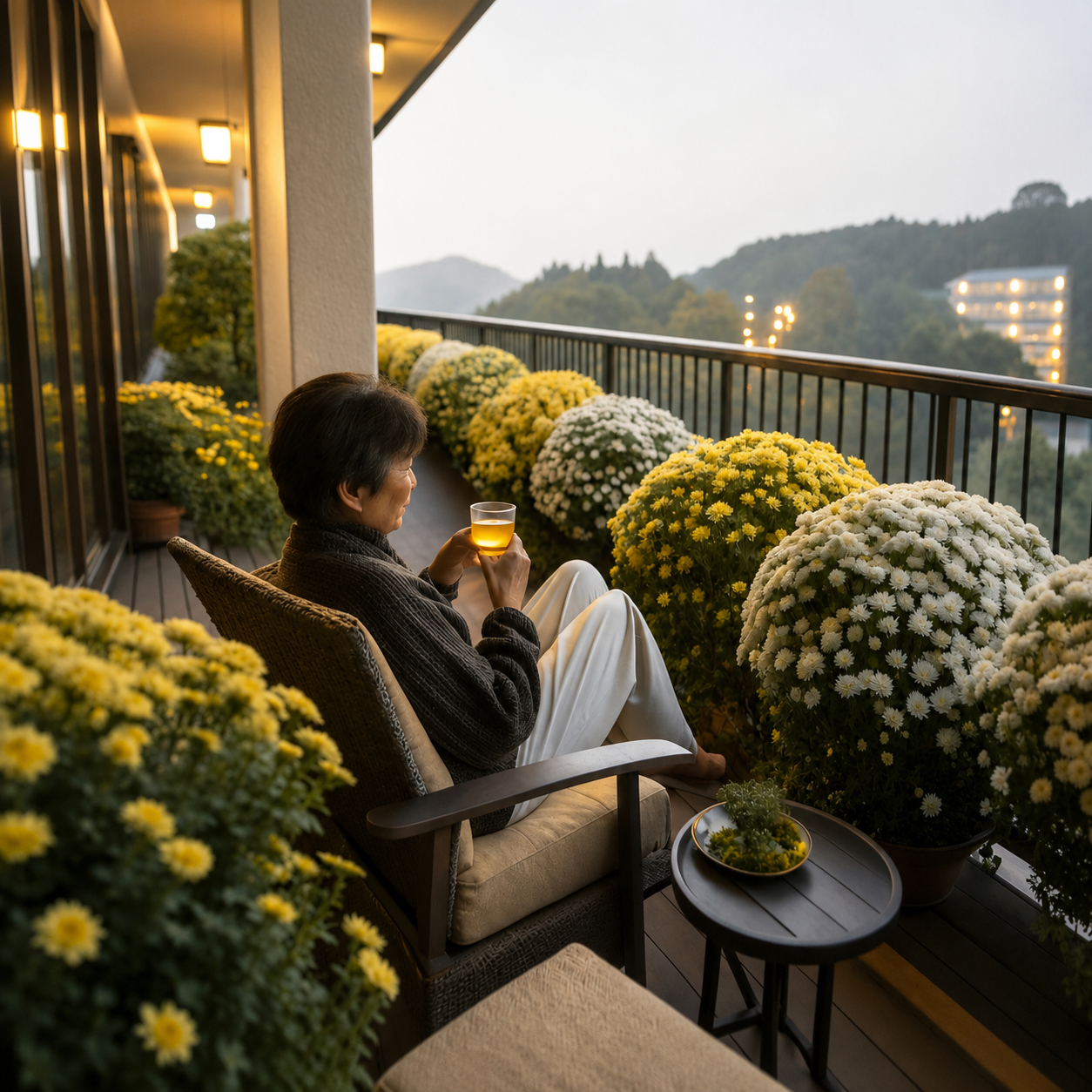 Japanese Sencha Green Tea with Chrysanthemum