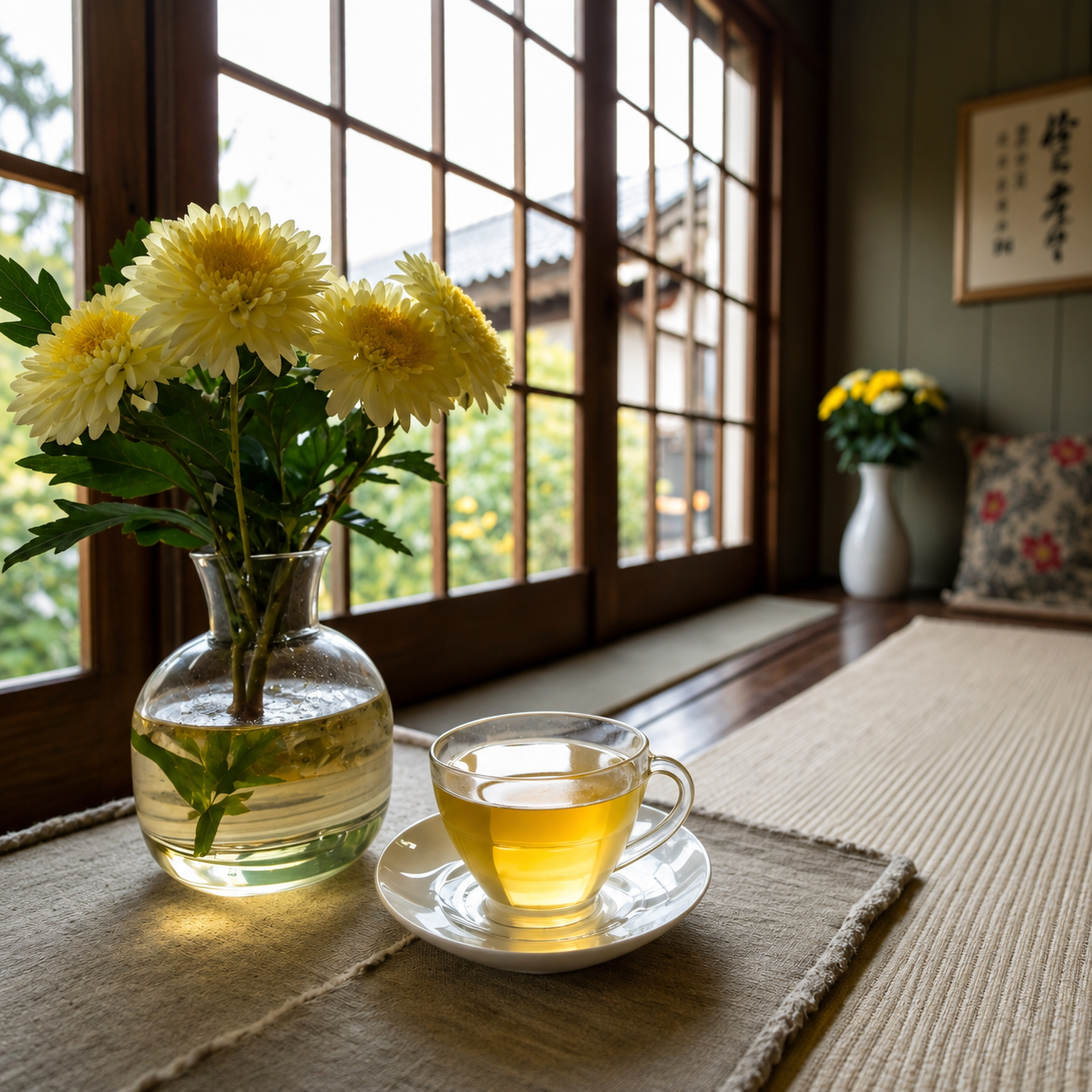 Japanese Sencha Green Tea with Chrysanthemum