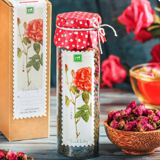Japanese Sencha Green Tea with Rose