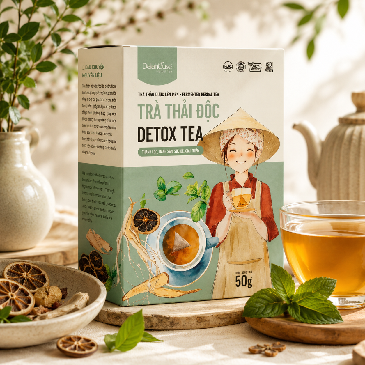 Daily Balance Herbal Tea 50g | Organic Fermented Tea for Everyday Wellbeing
