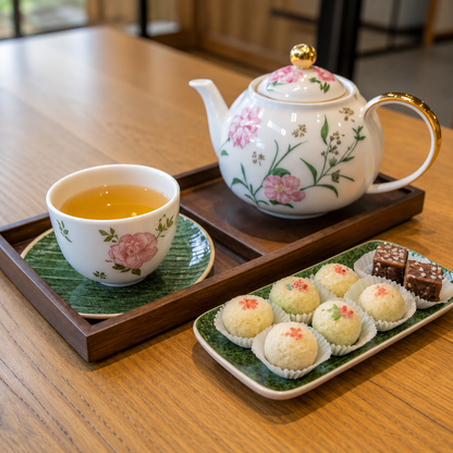 Japanese Sencha Green Tea with Rose